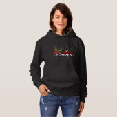Boxer Dog Kerstmis Rood met open luipaard Hoodie (Voorkant volledig)