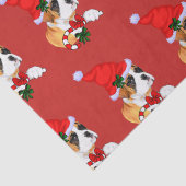 Boxer Dog Kerstmis Tissuepapier (Detail)