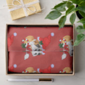 Boxer Dog Kerstmis Tissuepapier (Geschenk)