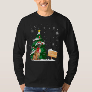 Boxer Dog-kerstrenrenlicht kerstkerstkerstkerstker T-shirt
