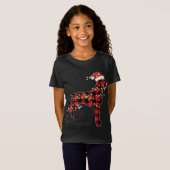 Boxer Dog kerstrood met buffelpyjama's T-shirt (Voorkant volledig)