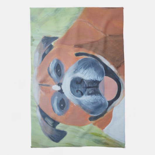 Boxer Dog Kitchen Towels Theedoek (Verticaal)