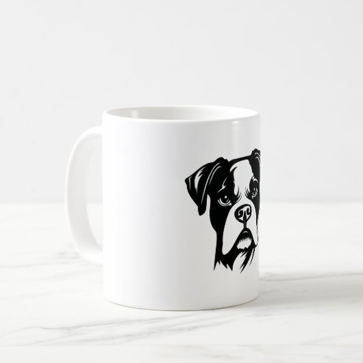 Boxer Dog Koffiemok (Voorkant links)