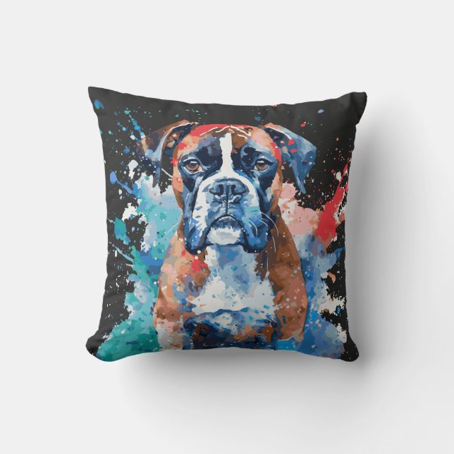 Boxer Dog Kussen (Voorkant)
