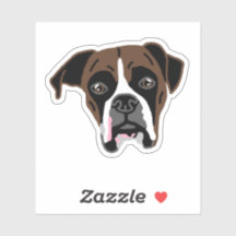 Boxer Dog-laptop-penningsticker