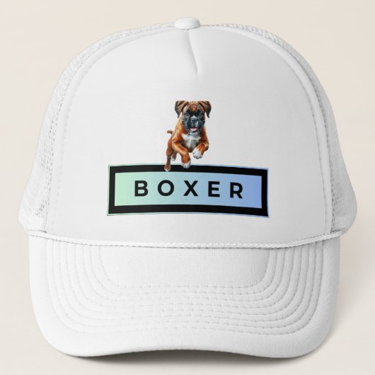 Boxer Dog - Leaps & Bounds Trucker Pet (Voorkant)