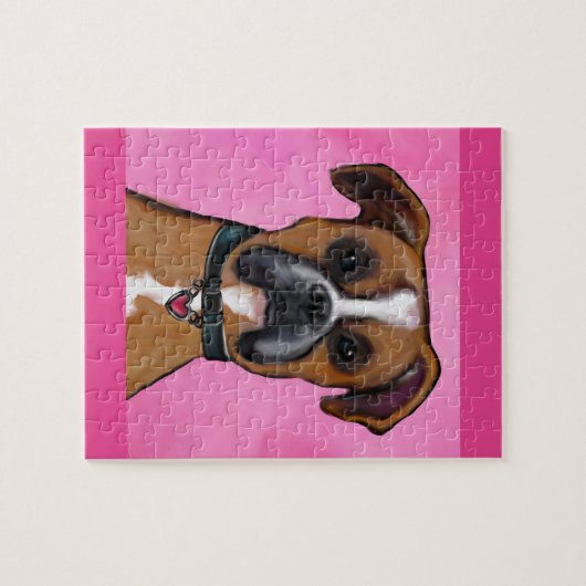Boxer Dog Legpuzzel (Horizontaal)