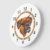 Boxer Dog Love My Boxer Grote Klok (Hoek)