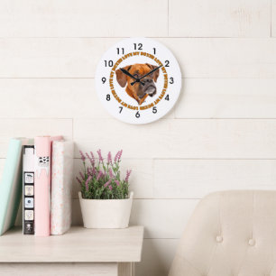 Boxer Dog Love My Boxer Grote Klok