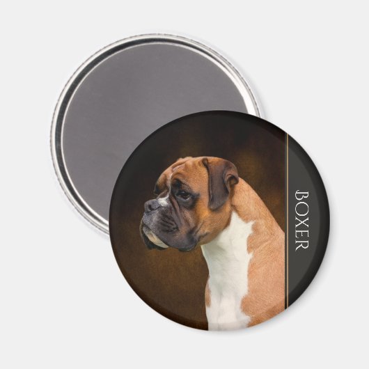 Boxer Dog Magnet (Voorkant / Achterkant)