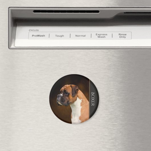 Boxer Dog Magnet (Insitu (Vaatwasser))
