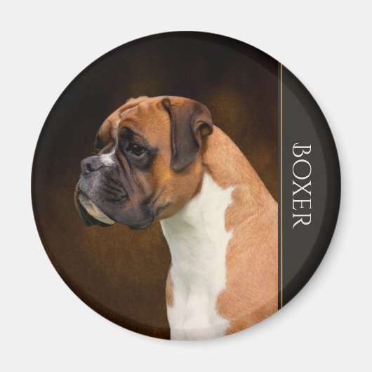 Boxer Dog Magnet (Voorkant)