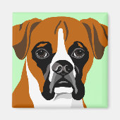 Boxer Dog Magnets Magneet (Voorkant)