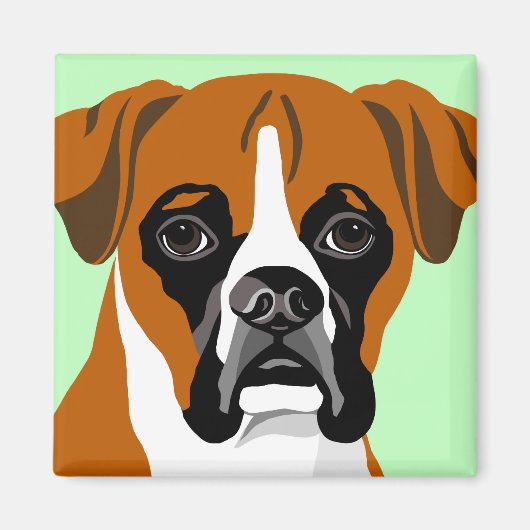 Boxer Dog Magnets Magneet (Voorkant)