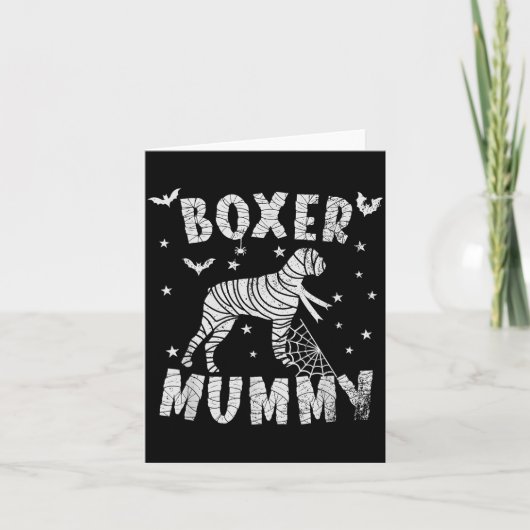 Boxer Dog Mama - Halloween Kaart (Voorkant)