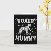 Boxer Dog Mama - Halloween Kaart (Gele Bloem)