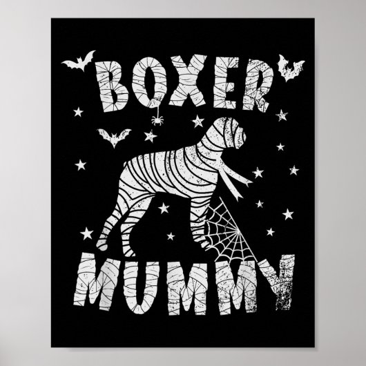 Boxer Dog Mama - Halloween Poster (Voorkant)