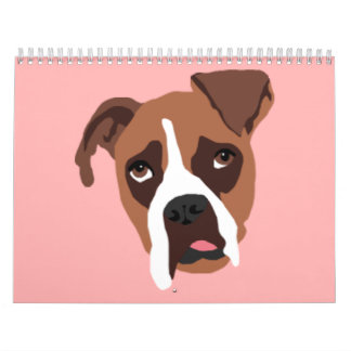 Boxer Dog Middelgrote Agenda Kalender