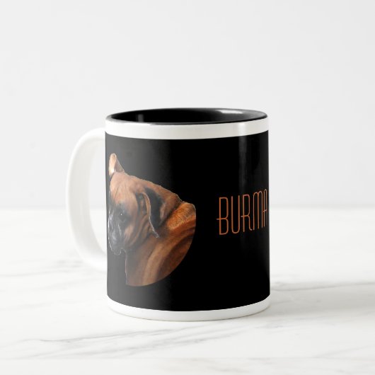 Boxer Dog Mok (Voorkant links)