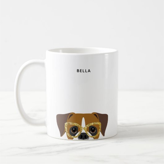 Boxer Dog-Mokken Koffiemok (Links)
