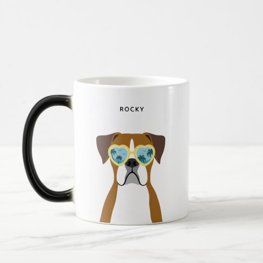 Boxer Dog-Mokken Magische Mok (Links)