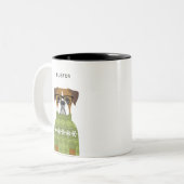 Boxer Dog-Mokken Tweekleurige Koffiemok (Voorkant links)