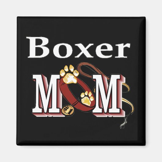Boxer Dog MOM Magneet (Voorkant)