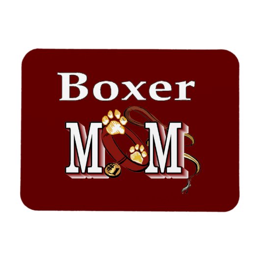 Boxer Dog MOM Magneet (Horizontaal)