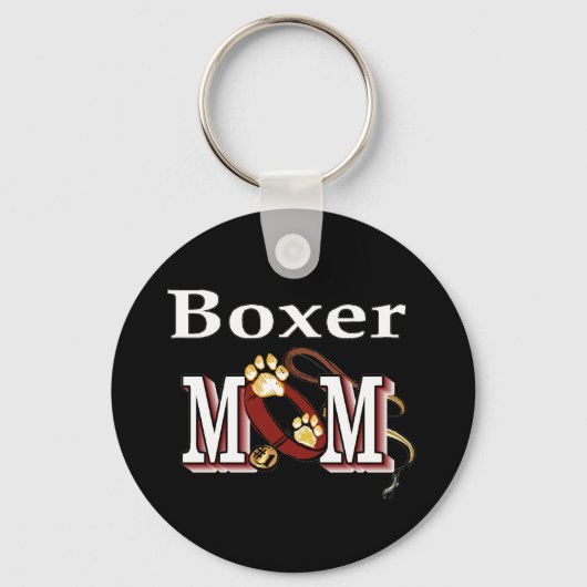Boxer Dog MOM Sleutelhanger (Voorkant)