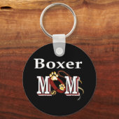 Boxer Dog MOM Sleutelhanger (Voorkant)