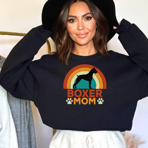  Boxer Dog Mom Sunset Sweatshirt