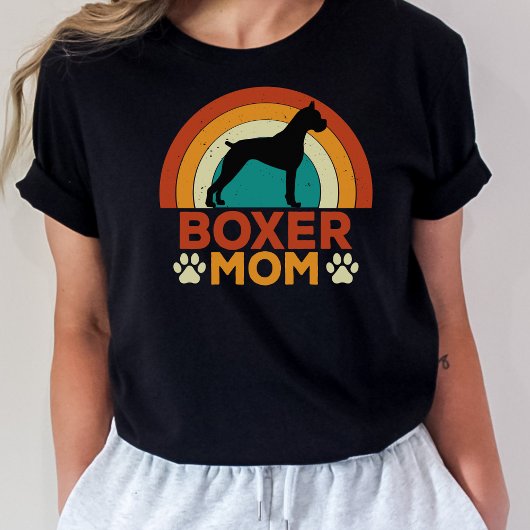  Boxer Dog Mom Sunset T-shirt