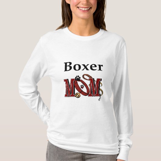 Boxer Dog MOM T-shirt (Voorkant)