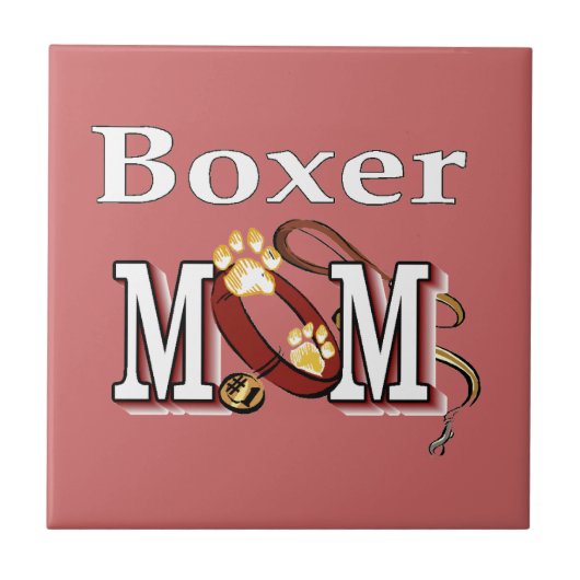 Boxer Dog MOM Tegeltje (Voorkant)