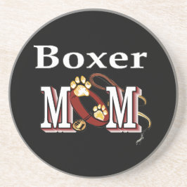 Boxer Dog MOM Zandsteen Onderzetter