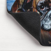 Boxer Dog Mousemat, Dog Tired Muismat (Hoek)