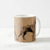 Boxer Dog Mug – Modern Geometric Boxer Illustratio Koffiemok (Voorkant rechts)
