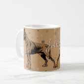 Boxer Dog Mug – Modern Geometric Boxer Illustratio Koffiemok (Voorkant links)