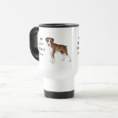 Boxer Dog My Best Friend Custom Pet Name Reisbeker (Voorkant links)