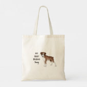 Boxer Dog My Best Friend Custom Pet Name Tote Bag (Achterkant)