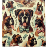  Boxer Dog Naadloos Douchegordijn (Voorkant)
