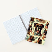  Boxer Dog Naadloos Notitieboek (Binnen)
