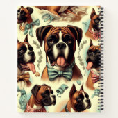  Boxer Dog Naadloos Notitieboek (Achterkant)
