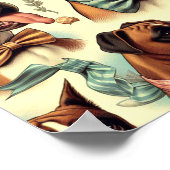  Boxer Dog Naadloos Poster (Hoek)