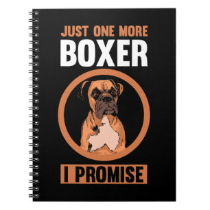 Boxer Dog nog een Boxer die ik Boxer 150 beloof Notitieboek