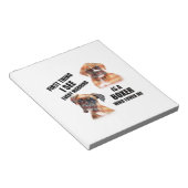 Boxer Dog Notitieblok (Schuin)