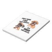 Boxer Dog Notitieblok (Linkerzijde)