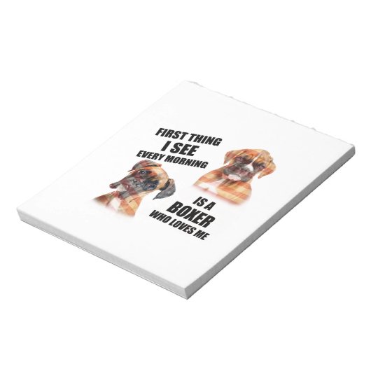 Boxer Dog Notitieblok (Linkerzijde)