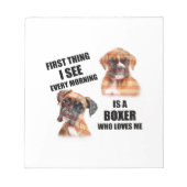 Boxer Dog Notitieblok (Voorkant)