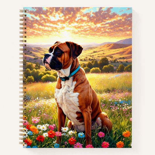 Boxer dog notitieboek (Voorkant)